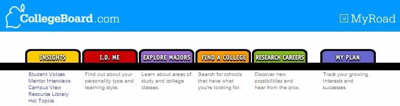 and careers. Connect to MyRoad, an interactive college and career planning website.