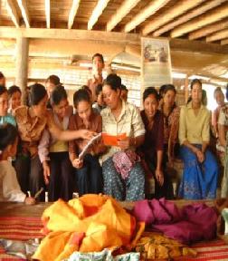 Asia SEED Project Silk Products Students worked with village