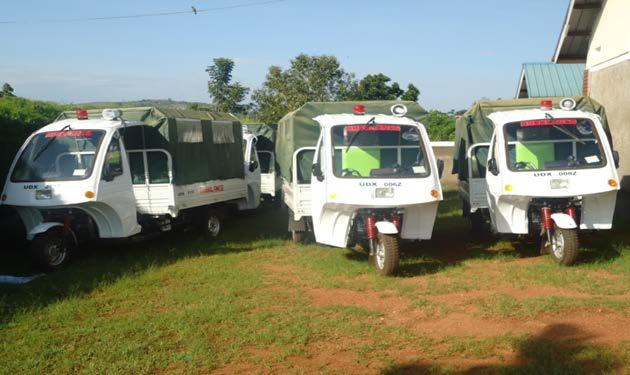 SMGL Tricycle Ambulances Assembled in
