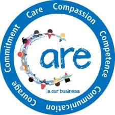 behaviours of the 6Cs: Care, Compassion, Competence, Communication, Courage and Commitment.