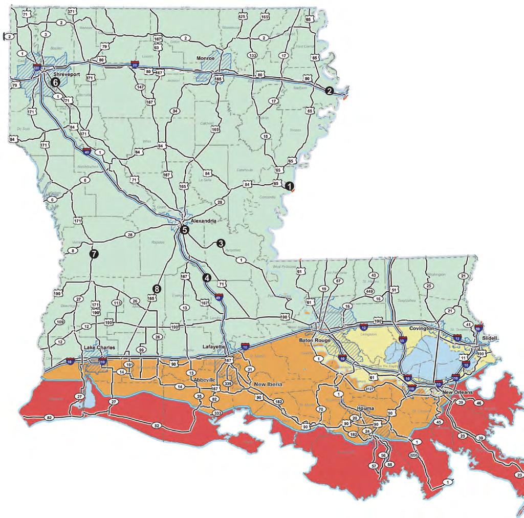 Set evacuations include areas south of Intracoastal Waterway. These areas are outside any levee protection system and are vulnerable.