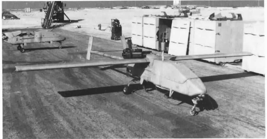 wrr THE I MARINE EXPEDiTIONARY FORCE IN DESERT SHIELD AND DESERT STORM 53 L a a -- S - Marine Pioneer remotely piloted vehicles operatedfrom Al Mishab Airfield in early February 1991.