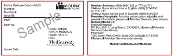 It is the responsibility of the Provider to verify the eligibility of the cardholder. Dual Eligibles and Cost-Share Molina allows Members to enroll who have all levels of Medicaid assistance.