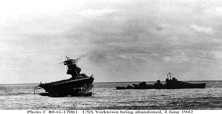 The Frank and Harrington article provides a great insight into what happened to the Yorktown.