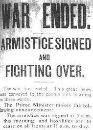 Germany had formally surrendered on November 11, 1918, and all nations had agreed to stop fighting while the terms of peace were negotiated.
