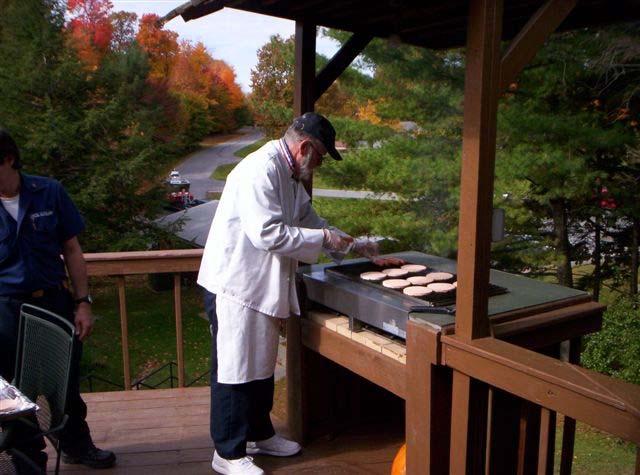 2008 season--jim McNally was the chef and hot dogs and hamburgers were