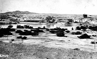 Fort Yuma on the Colorado in about 1881. U.S. Army Signal Corps photo. U.S. Army Lifestyles in the Apache Campaigns: Food Eugene Bandel in 1853 said:.
