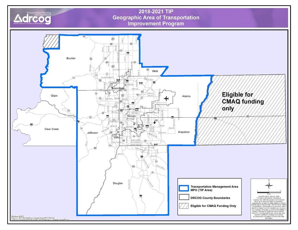 Introduction This Transportation Improvement Program (TIP) identifies federally-funded surface transportation projects to be implemented in the Denver region from fiscal years 2018 through 2021 and