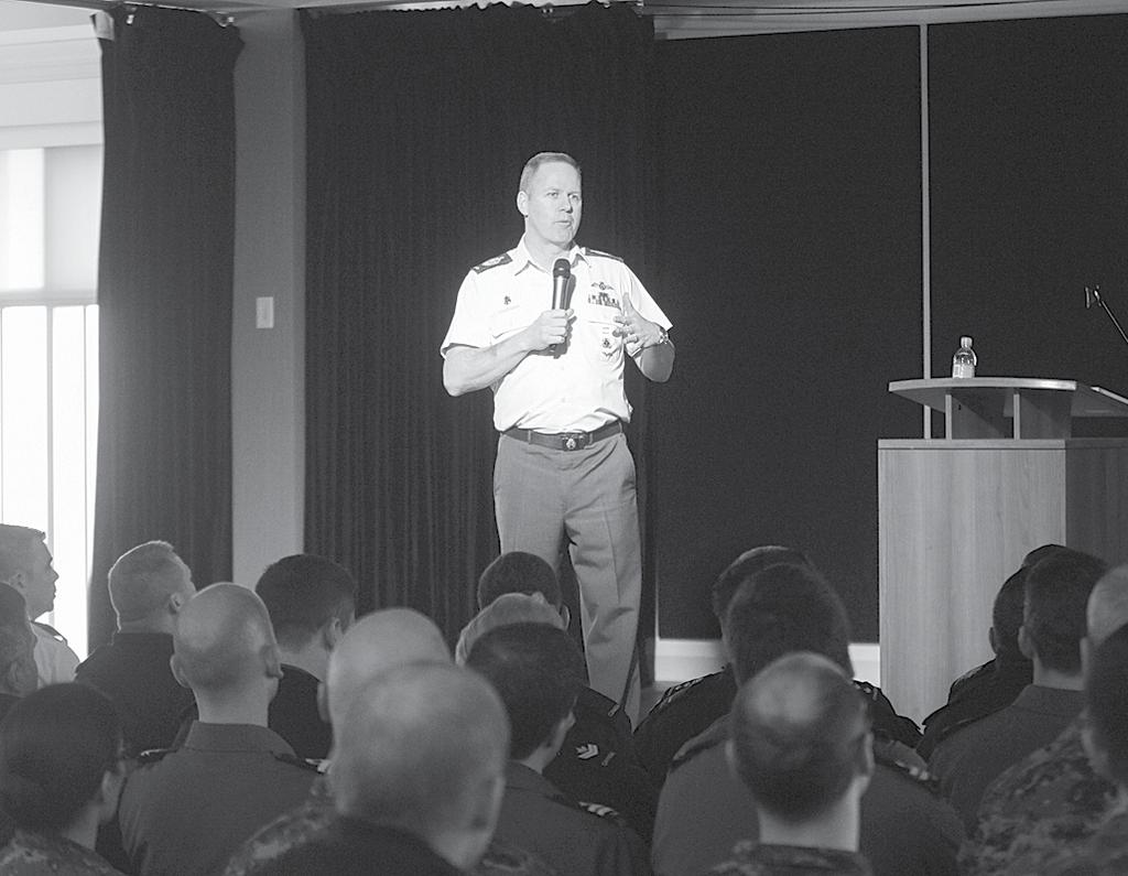 future and over the long term. CWO West has been conducting a series of town hall events at bases across the country, with the Halifax stop happening on March 28.