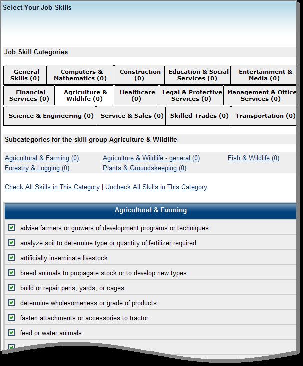 From this screen, you can use the following options to create a skill set: Analyze Skills lets you customize a list of required skills by which to search for qualified candidate resumes.