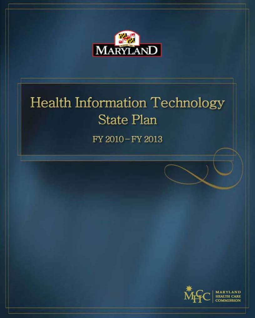 A strategic and operational plan for health IT in Maryland Approved by