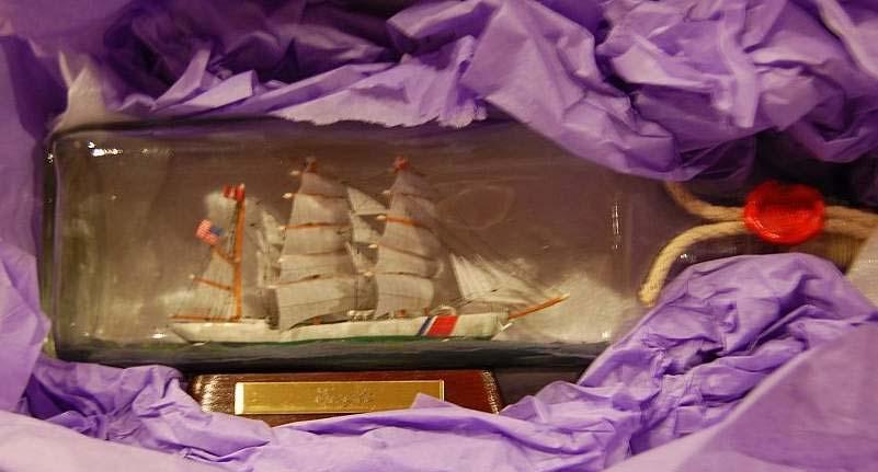 A SPECIAL THANK YOU Marcia and Gene Gene and the Eagle USCG Eagle A ship in a bottle