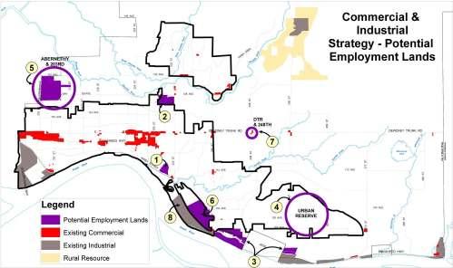 That staff be directed to obtain a more detailed site analysis [of each identified location] to determine feasibility as employment generating lands. (Dec.