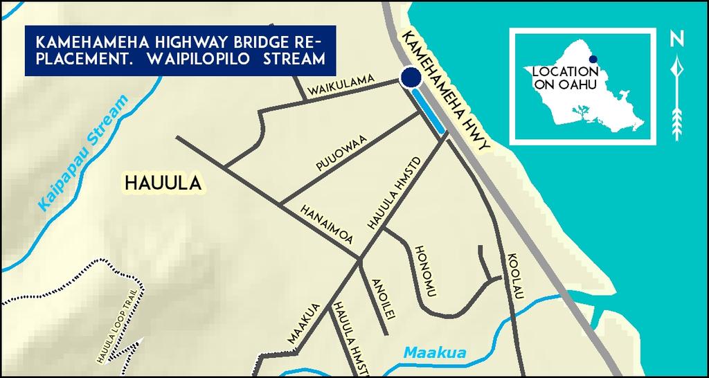 OS36 Kamehameha Highway (Route 83), Bridge Replacement, Waipilopilo Stream bridge TIP Revision #23 Details: Request to defer/inflate; there is a delay with the project's environmental clearance, with