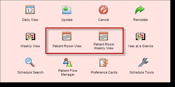 Patient Rm Daily and Weekly View The Patient Rm Daily and Patient Rm Weekly View are accessed frm
