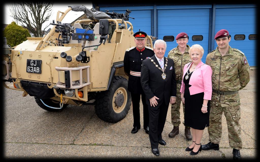 The Mayor of Havering visiting 4 PARA s Open Day April 2016 With