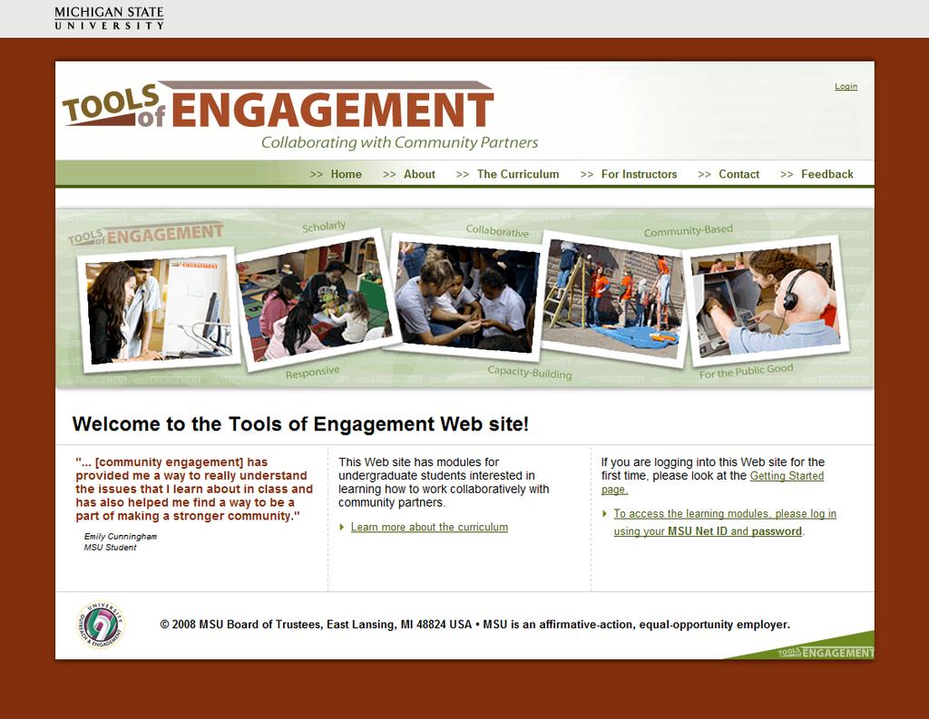 Tools of Engagement, con t.