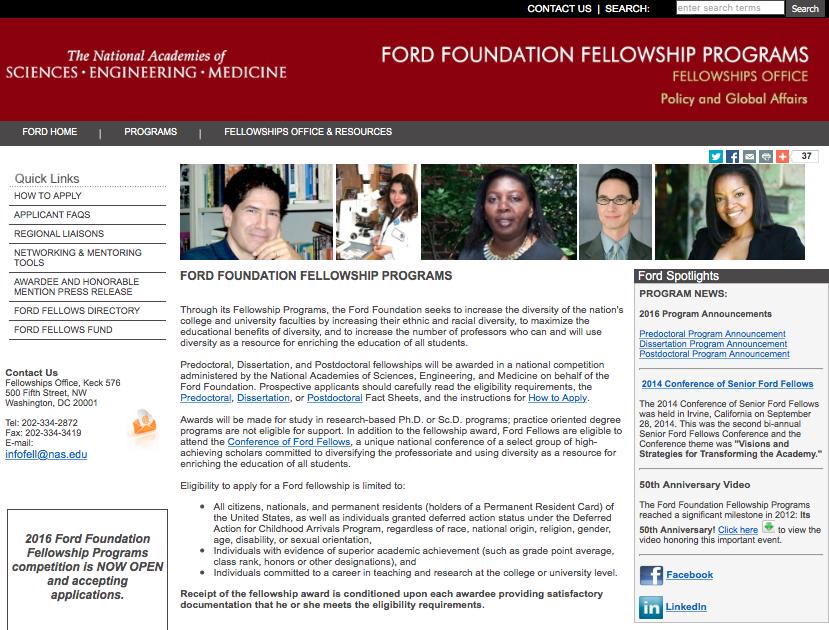 Hertz Foundation Ford Foundation National Physical Science Consortium National Defense