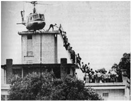 Americans evacuate Saigon,