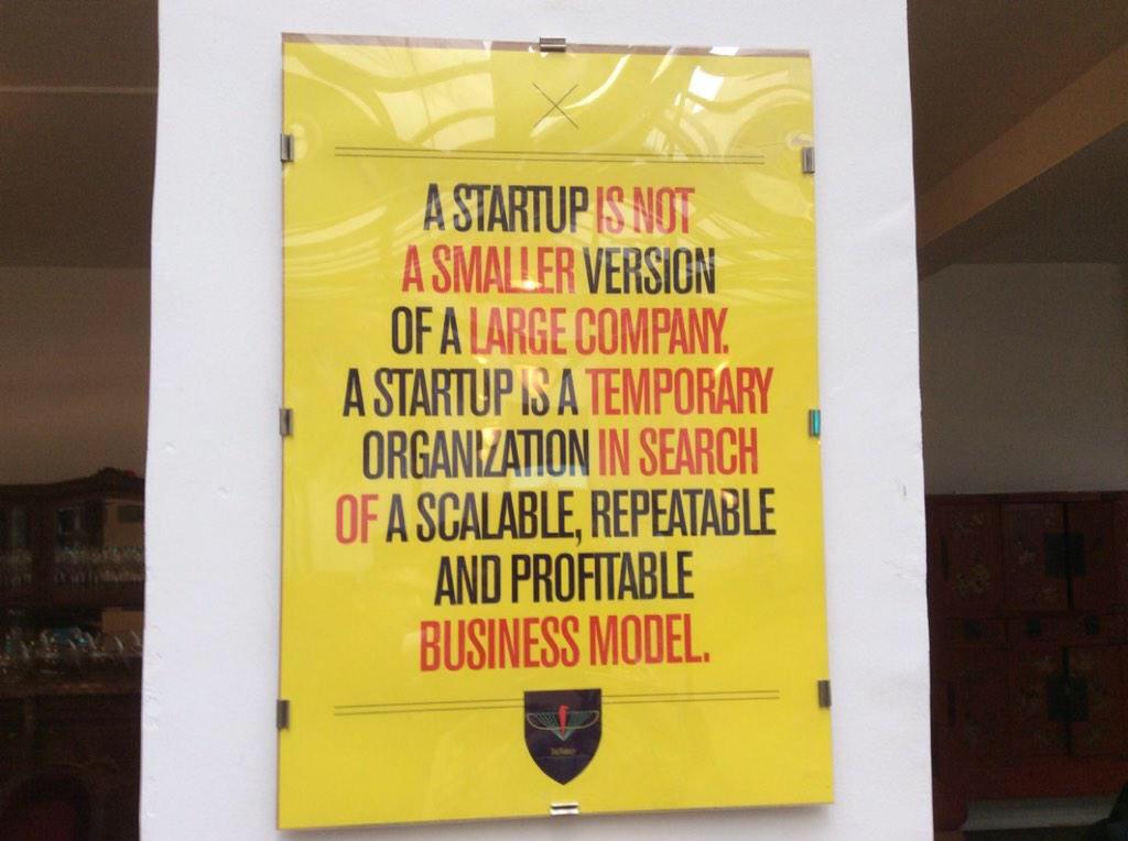 Startup and SME is not the same.