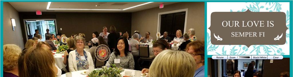 First Ladies Function - Saturday, May 19, 2018 We were thrilled with the turn-out at our first 1/7 Marines Ladies Function. There were a total of 56 ladies in attendance.