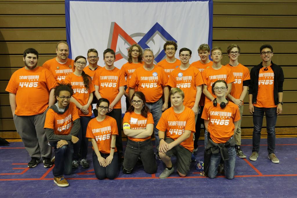 TRIBE TECH ROBOTICS Tribe Tech Robotics had an outstanding weekend at the Indiana State Championships finishing 6th with a 8-3-1 record during the qualification
