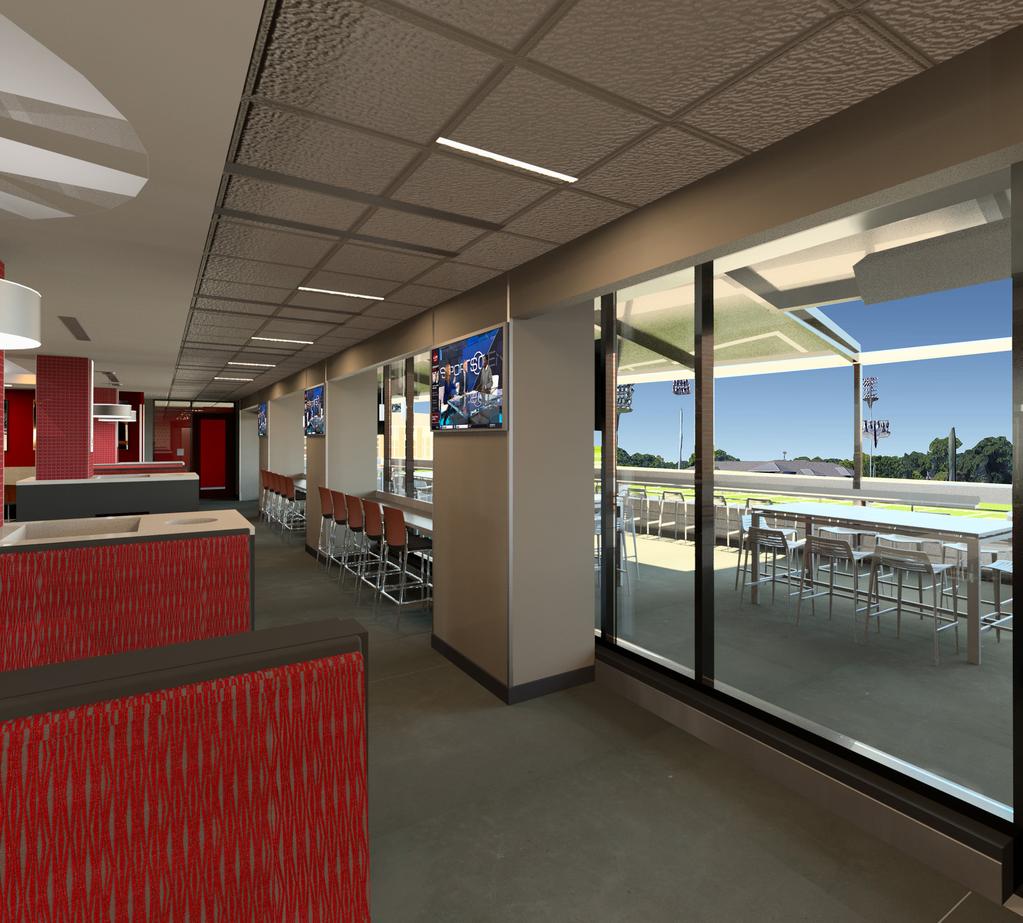 Approximately 25,000 square feet Two floors of serving, dining and lounge space including two outdoor dining areas with total capacity of 817 Anticipate feeding our studentathletes twice a day one