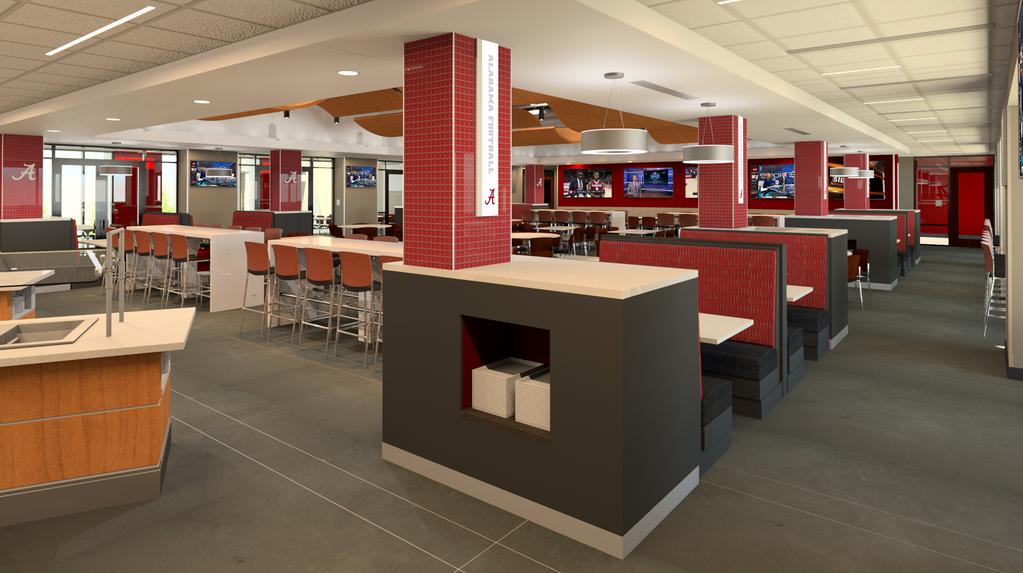 Fueling commitment The new Crimson Tide dining and nutrition center will not only be another centralized, state-of-the-art facility at the University of Alabama but another example of how our