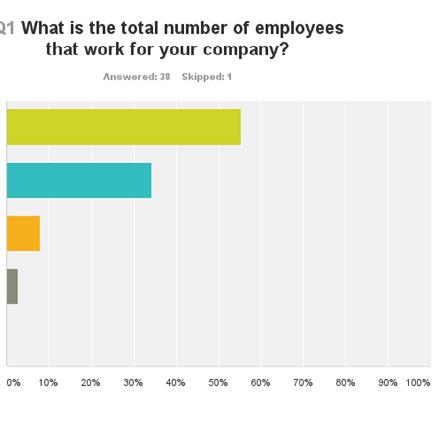 Answered:38 Skipped:1 Which sub-sector does your business best