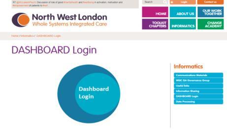 How to log into the dashboards via the website 1. Open one of the following web browsers from a computer or tablet (e.g. ipad) within N3 network: - Chrome, Firefox (3.
