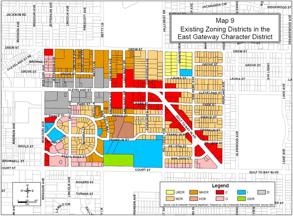 Figure 1 1. PROGRAM OVERVIEW The 176-acre is located on the eastern side of downtown Clearwater between Missouri Avenue and Highland Avenue and Court Street and Drew Street (see Figure 1).