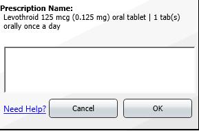 Also note on this screen shot that the system has taken the 15 day quantity and created the Rx End Date.