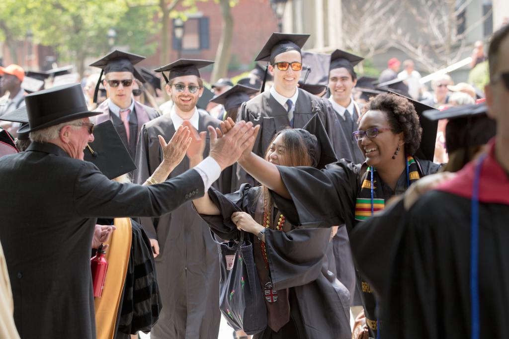 9:30 am Commencement Procession One of Brown s oldest and greatest traditions, the Procession brings together the entire Brown community. Don t miss the opportunity to march with your classmates!