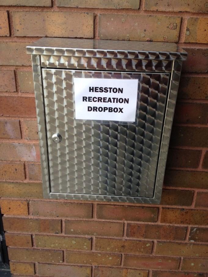 Hesston Recreation adds outdoor dropbox Running a bit behind getting your registration form in before the deadline?