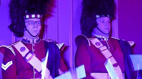 The biggest part of the request was for the drummers to do the drum salute under Black Light.