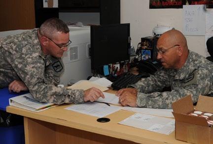 Linker and several other Soldiers from the 196th stationed at NKC provide sustainment and support to about 1,000 tenants who live and work at NKC.