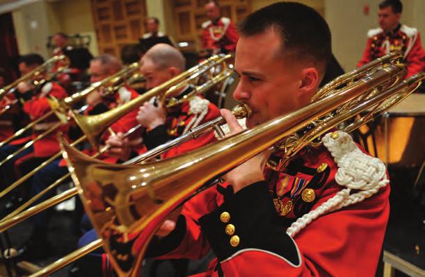 SECURITY Through a collaborative effort, deliberate planning, and established procedures, anti-terrorism/force protection officers from the Marine Band will work hand-in-hand with the concert