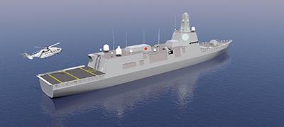 Rendering of a concept design of the Canadian Surface Combatant ship BMT