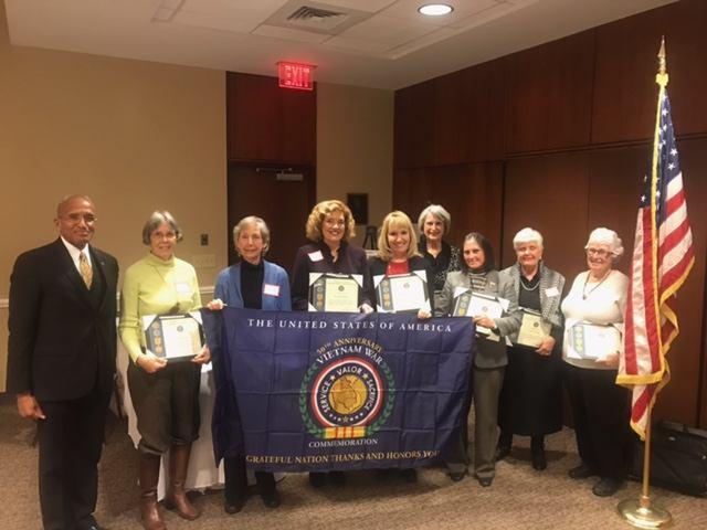 Pictures of the widows that received the certificate Business Support for the Triangle Chapter COL Matt Segal As you know, members continue reaching out to local businesses and ask them to support