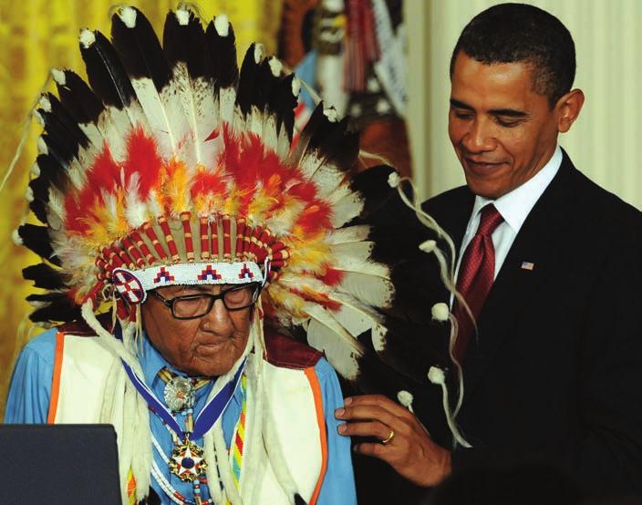 A MONUMENTAL MISSION Creating a Legacy for Generations President Obama awards Joseph Medicine Crow (Apsáalooke [Crow], 1913 2016) the Presidential Medal of Freedom. Washington, DC, August 2009.