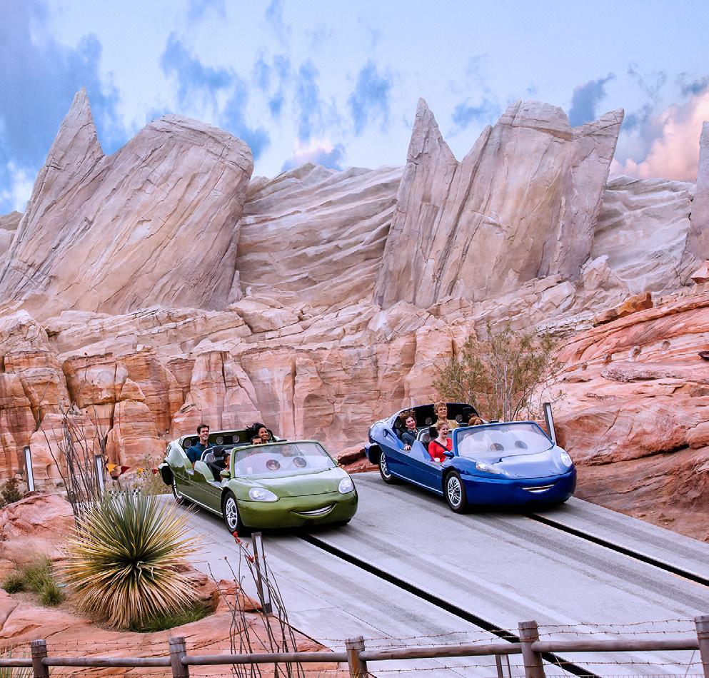 10:30 p.m. After the park closes, pop over to Disney California Adventures to enjoy dessert and private access to Cars Land and the Radiator Springs Racers rollercoaster.