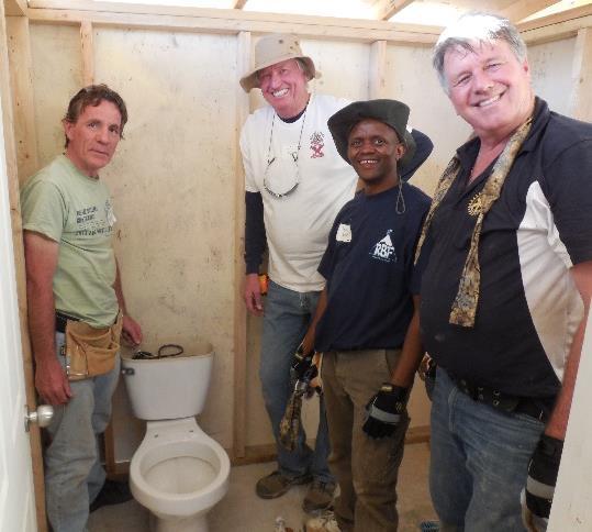 organization and community resources available. On March 7, 2015, the EWB-OC team completed the final connections to the first bathroom installation.