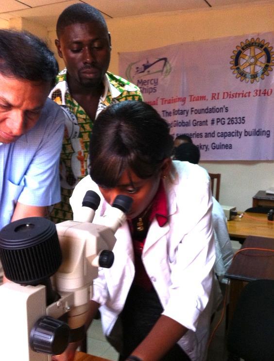 Rotary International Partnership With Mercy Ships Since 1987 Rotary International district clubs have supported Mercy Ships and have provided much needed funding for: The ophthalmic suite and lounge