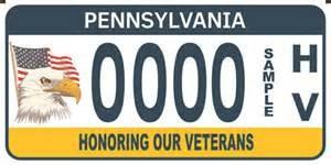 Page 7 Page 4 HONORING OUR VETERANS: A NEW LICENSE PLATE EDUCATIONAL GRATUITY Beginning mid-january 2013, the Pennsylvania Department of Transportation began issuing these attractive new license