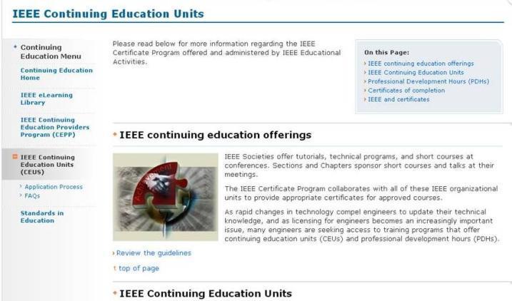More Info & Application For more information about the IEEE Certificates Program and to apply for