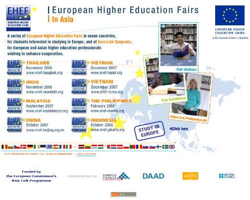 European Co-operation European Higher Education Fairs (EHEF) PEER Consortium