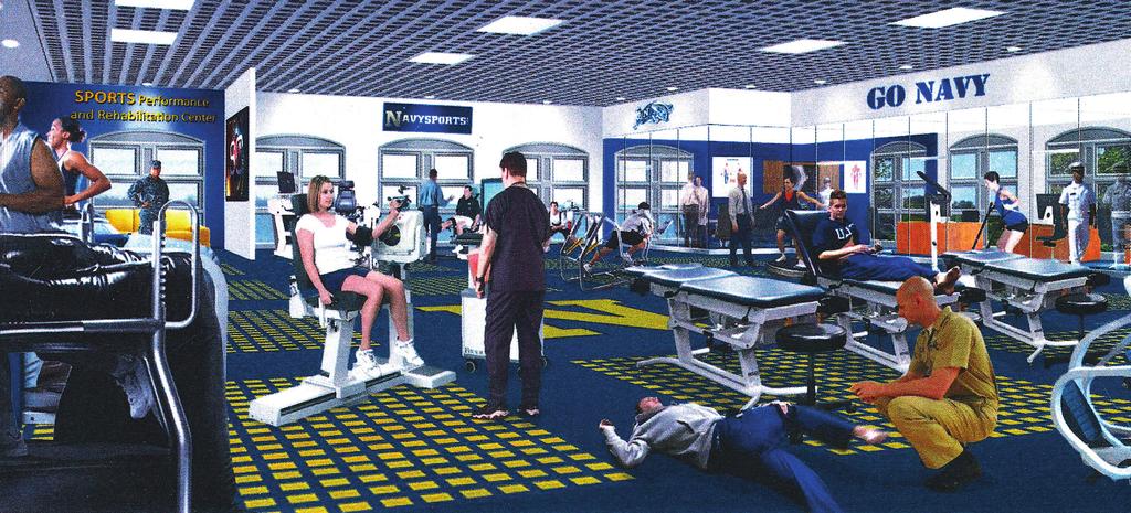 EXPLORATION HALL Visitors now have a chance to embrace what it means to be a student-athlete at Navy and whether they are up to the challenge.
