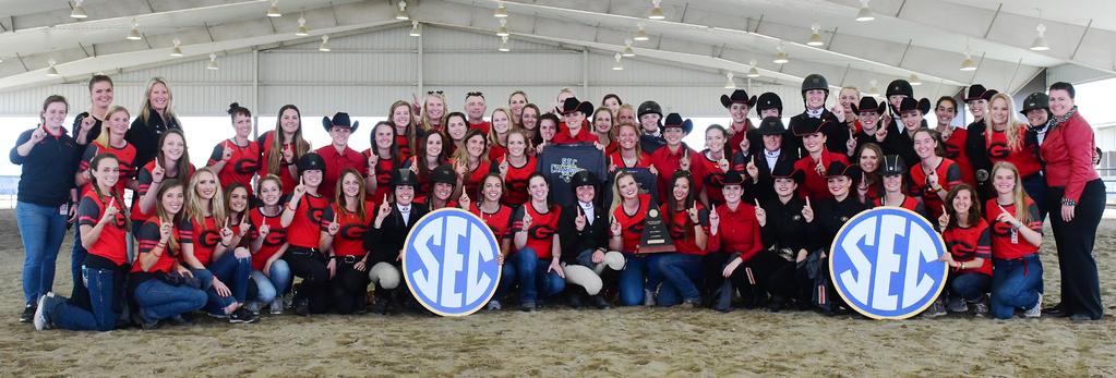 Georgia claimed the 2017 Southeastern Conference equestrian championship on March 25, 2017 in Auburn, AL.