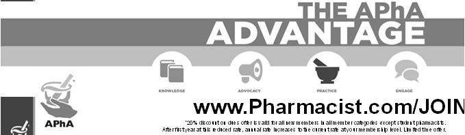 Special Offer Attendance Code Join today as a new member and receive 20% off APhA membership dues using coupon code A15WEBINAR* To obtain CPE credit for this activity, go to: Pharmacist.