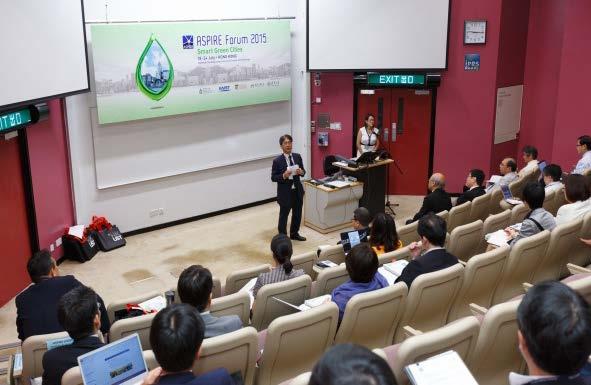 Following the ASPIRE League custom, one professor from each member university was invited to speak about a topic relating to Smart Green Cities.